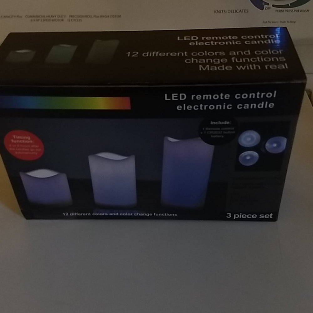 LED remote control electric candle needs batteries